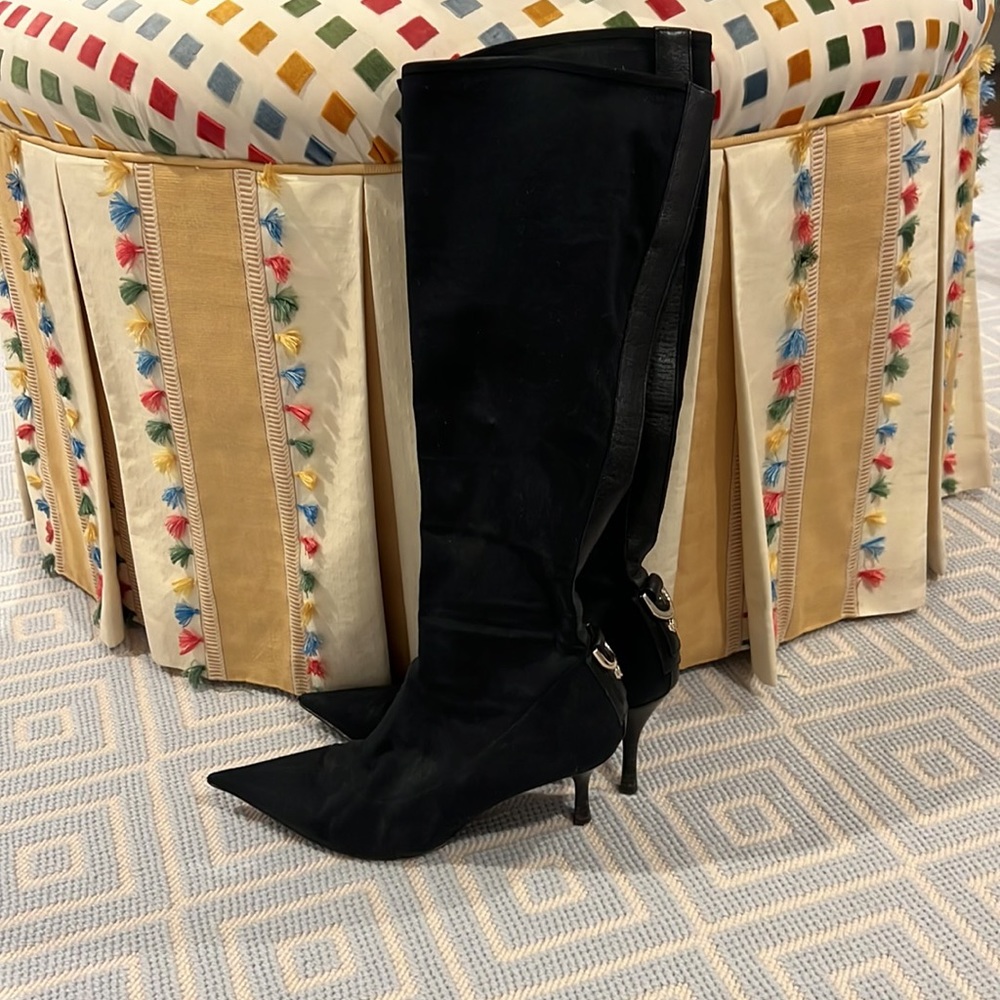 Gucci Black Heeled Boots